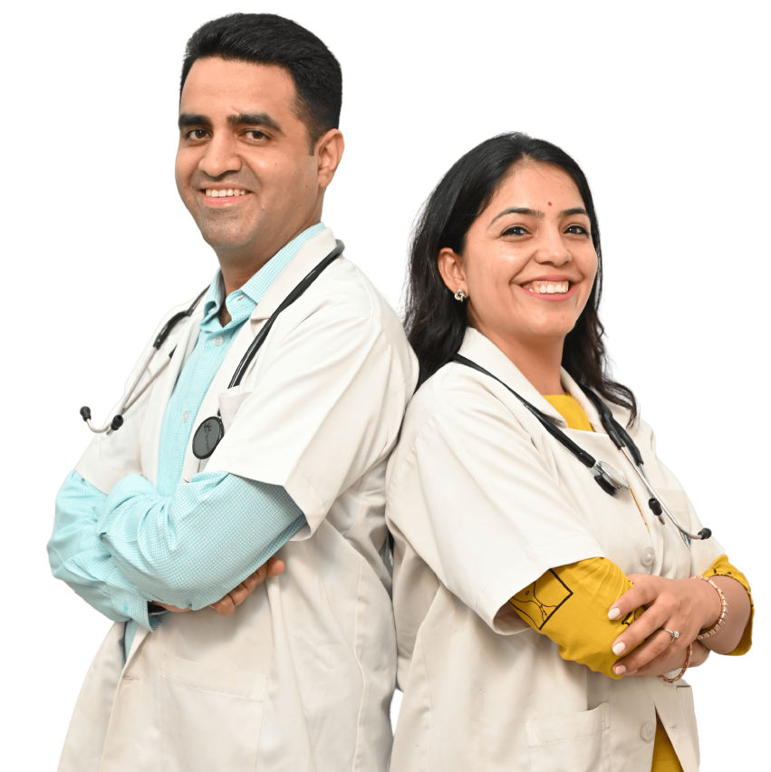 Dr. Rajat and Dr. Jaya Dogra, founders of RHV Homeopathy